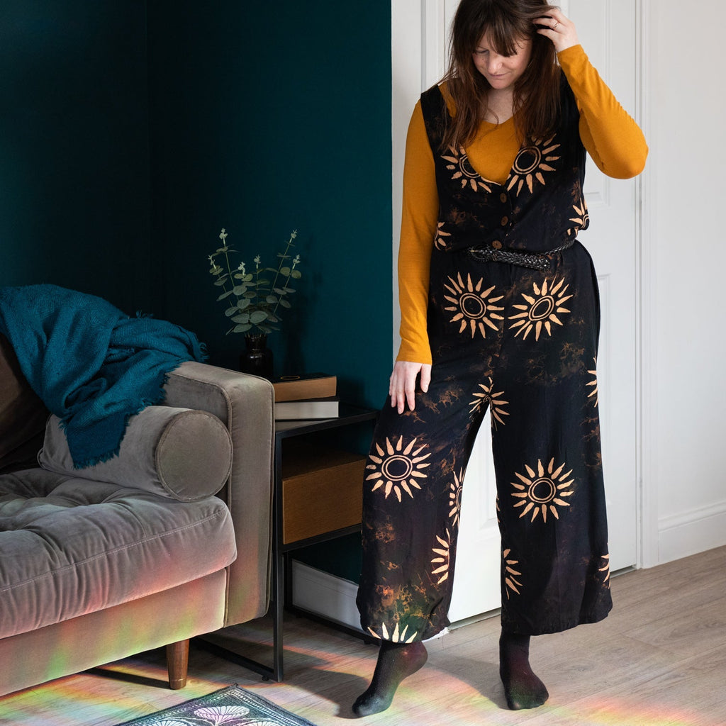 Black Sun Jumpsuit-Siesta Crafts