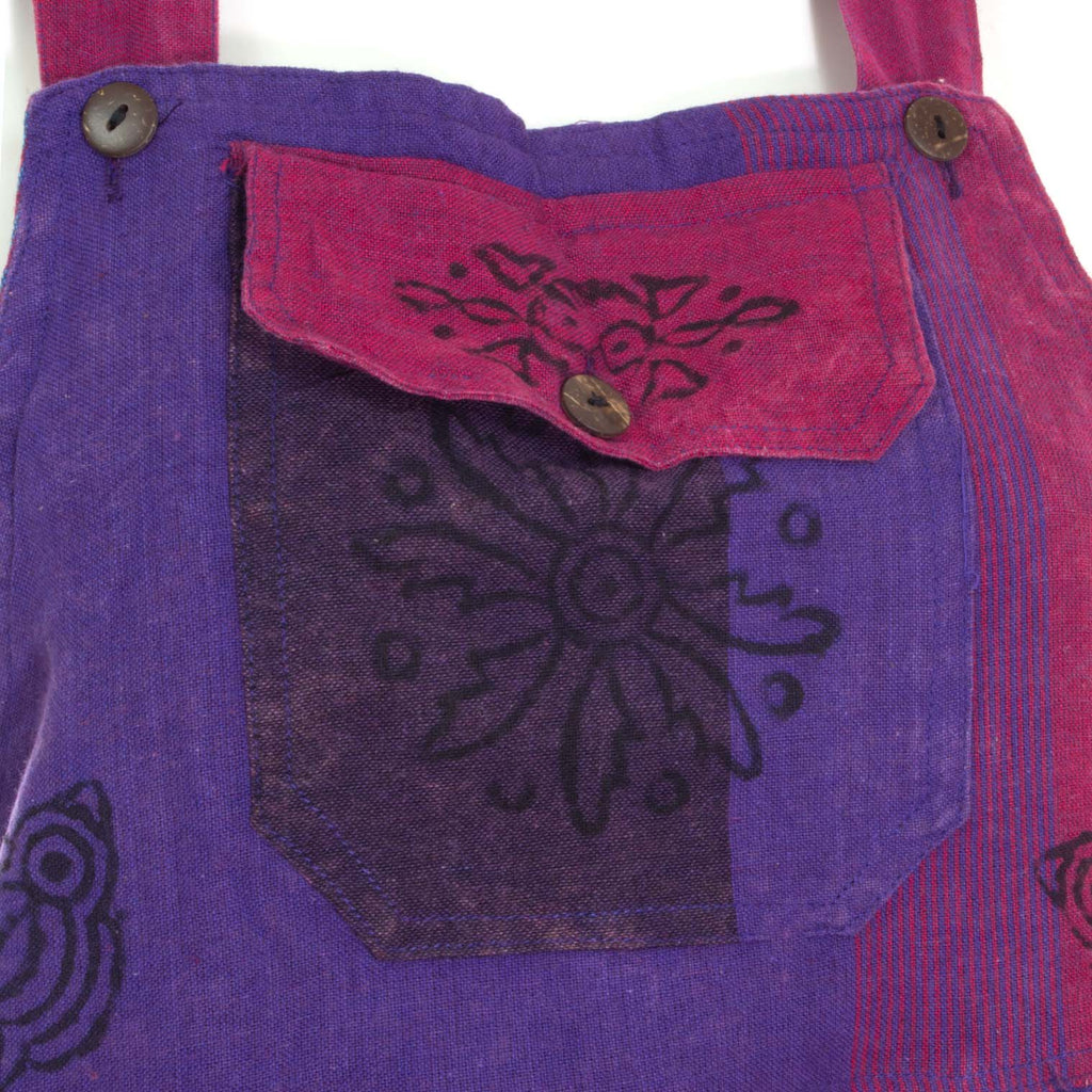 Block Print Harem Dungarees-Siesta Crafts