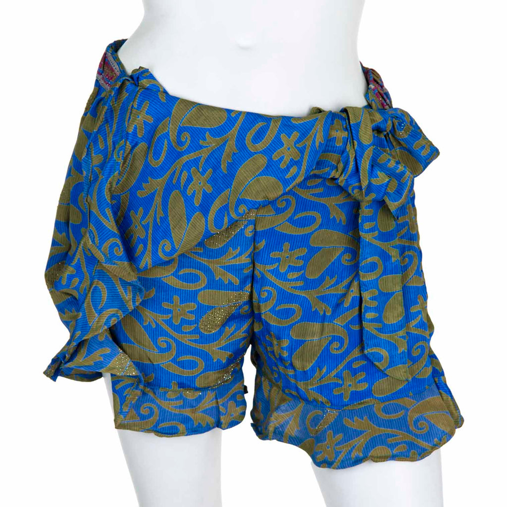 Recycled Sari Flap Shorts-Siesta Crafts