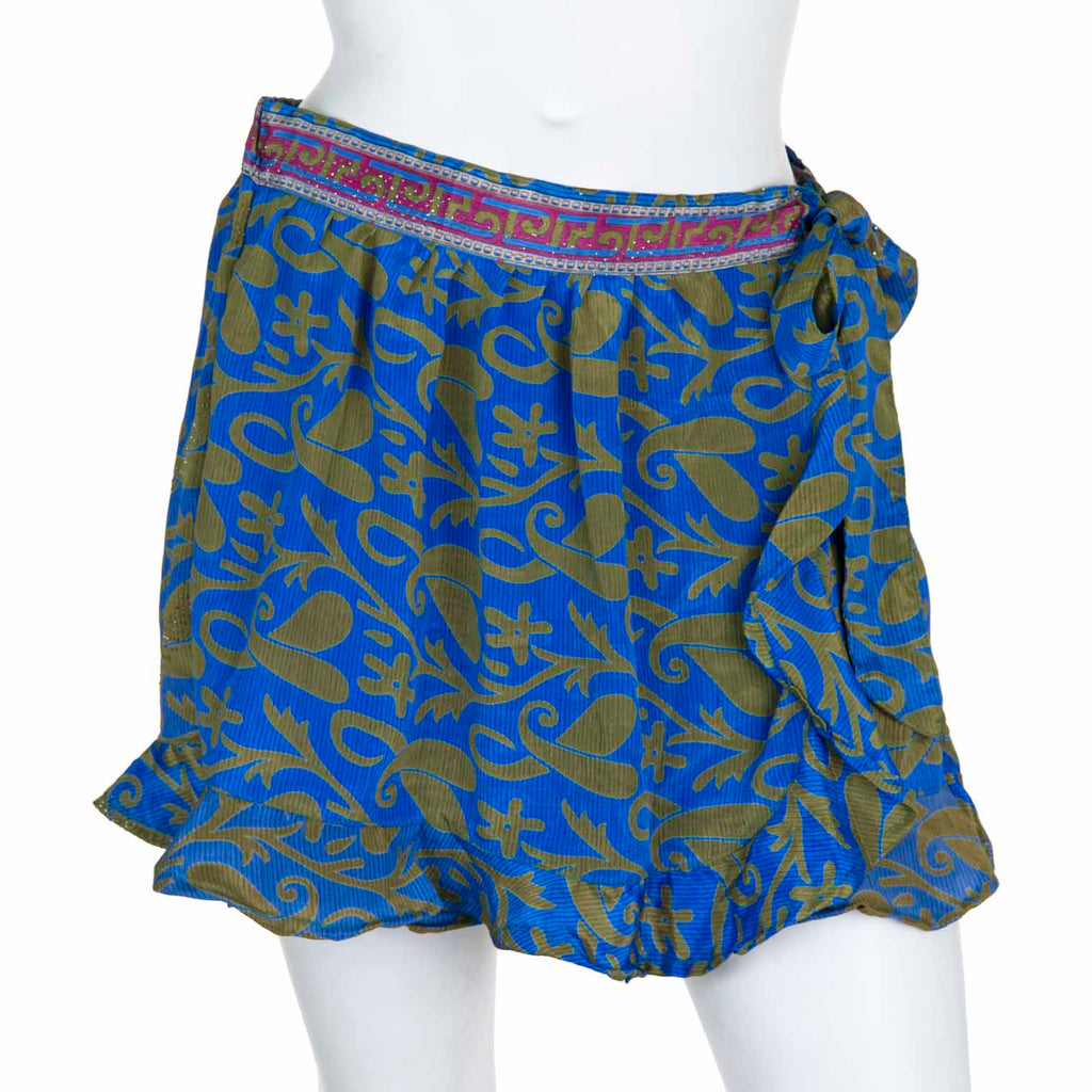 Recycled Sari Flap Shorts-Siesta Crafts