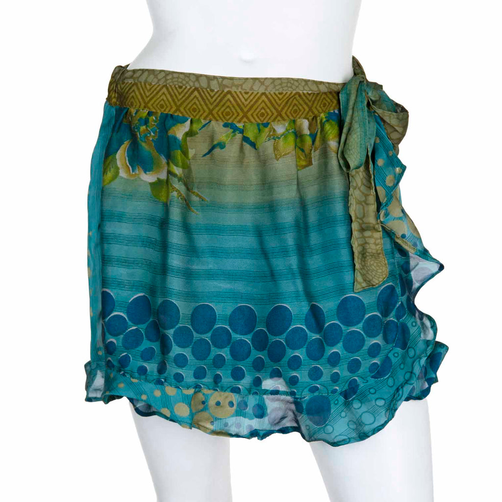 Recycled Sari Flap Shorts-Siesta Crafts