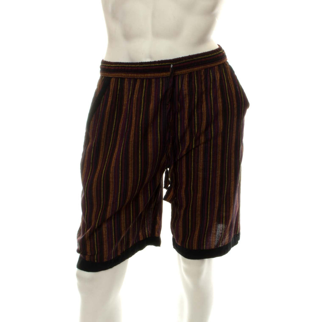 Stripe and Trim Shorts-Siesta Crafts