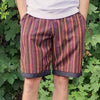 Stripe and Trim Shorts-Siesta Crafts