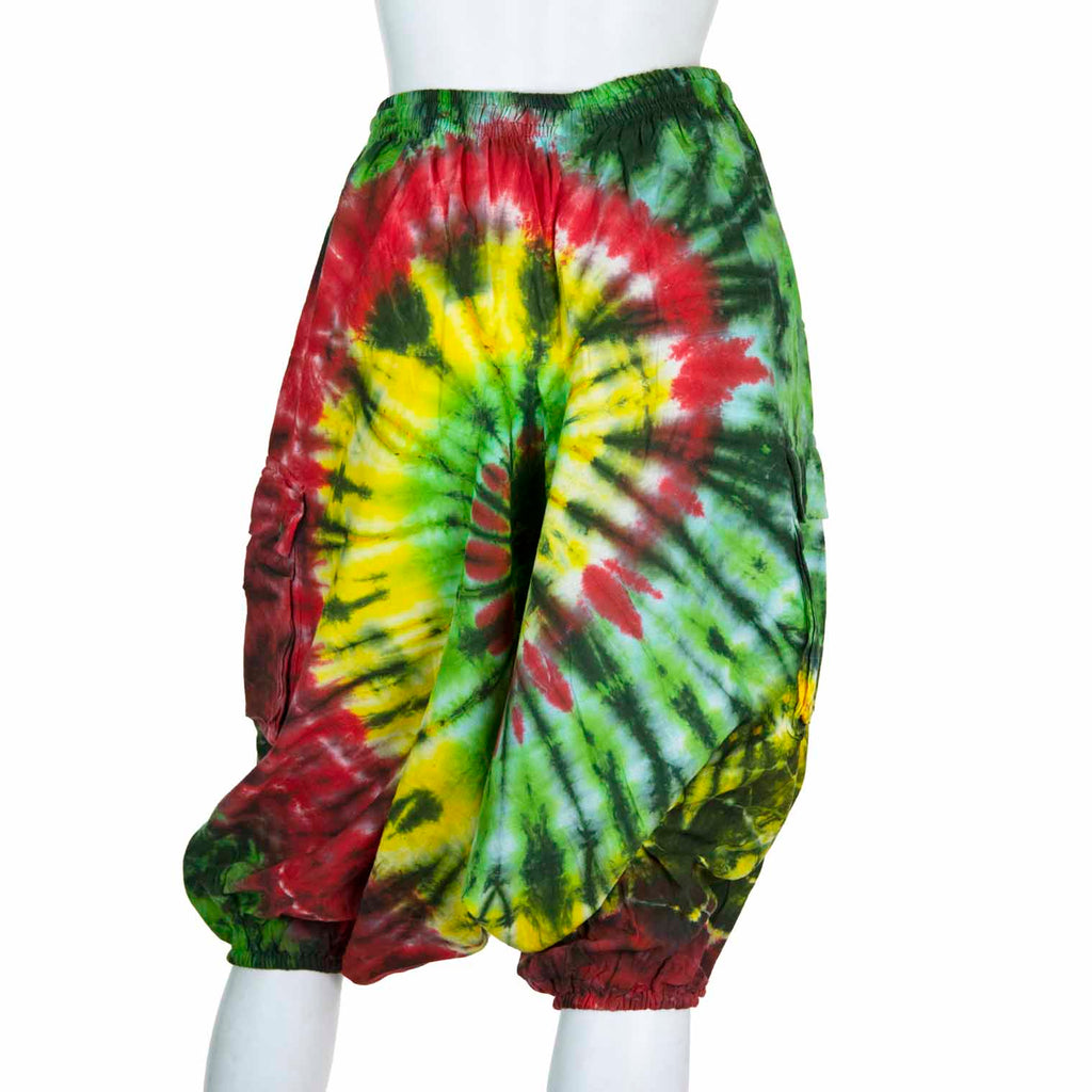 Tie Dye Ali Baba Short Trousers-Siesta Crafts