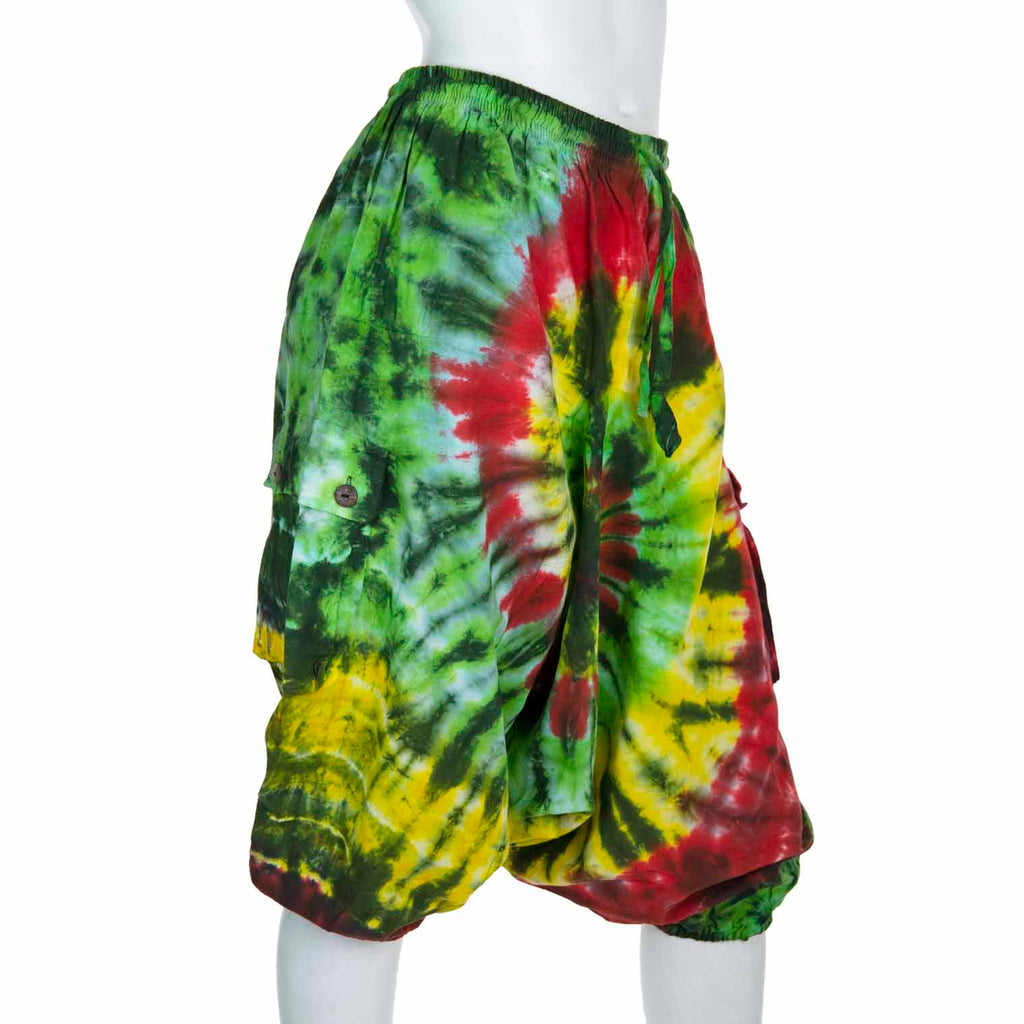 Tie Dye Ali Baba Short Trousers-Siesta Crafts