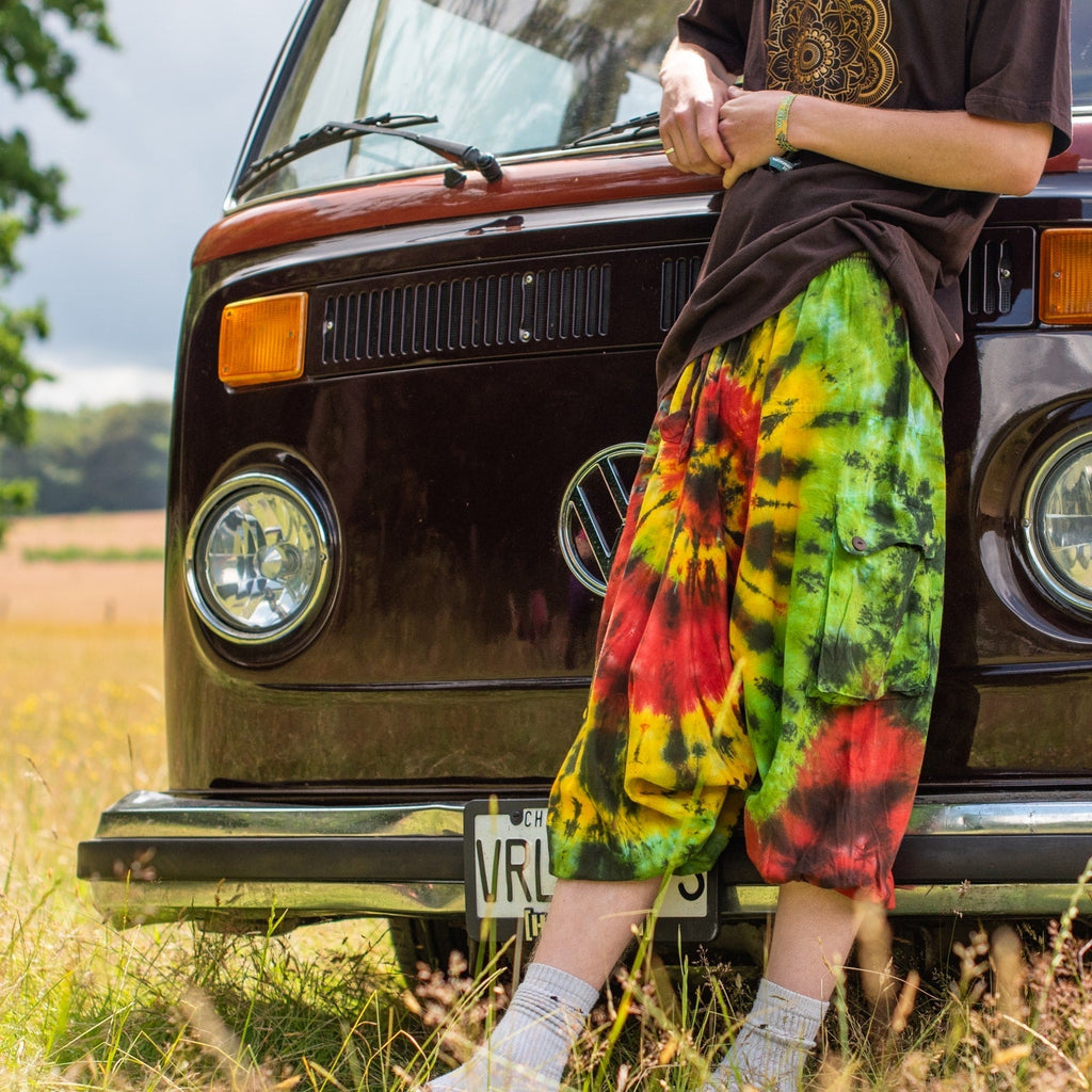 Tie Dye Ali Baba Short Trousers-Siesta Crafts