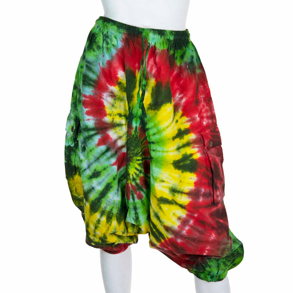 Tie Dye Ali Baba Short Trousers-Siesta Crafts