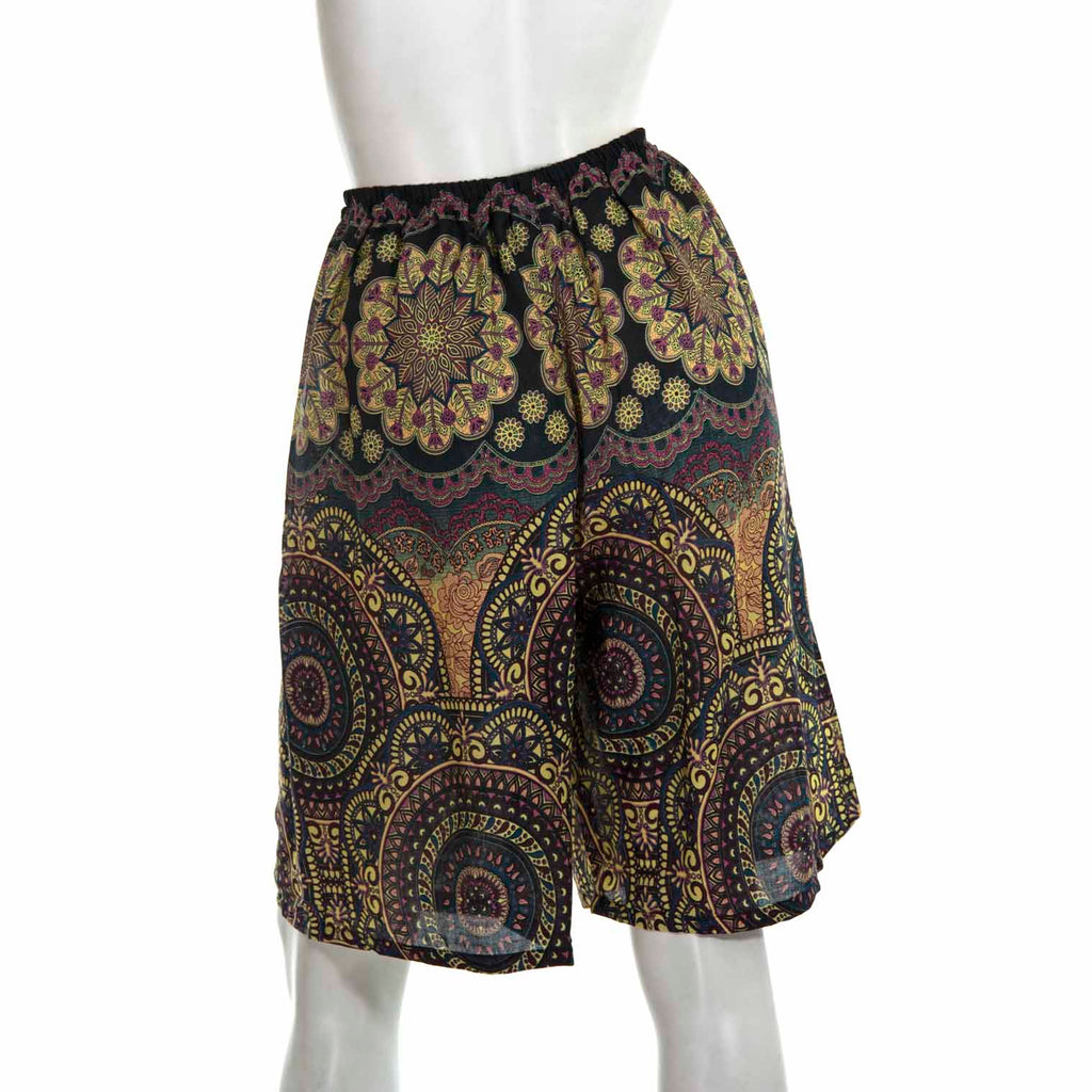 Thai Rose Knee Shorts-Siesta Crafts