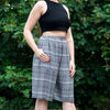 Black and White Knee Shorts-Siesta Crafts