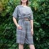 Black and White Knee Shorts-Siesta Crafts