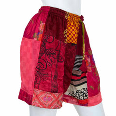 Recycled Sari Patch Shorts-Siesta Crafts