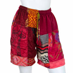 Recycled Sari Patch Shorts-Siesta Crafts