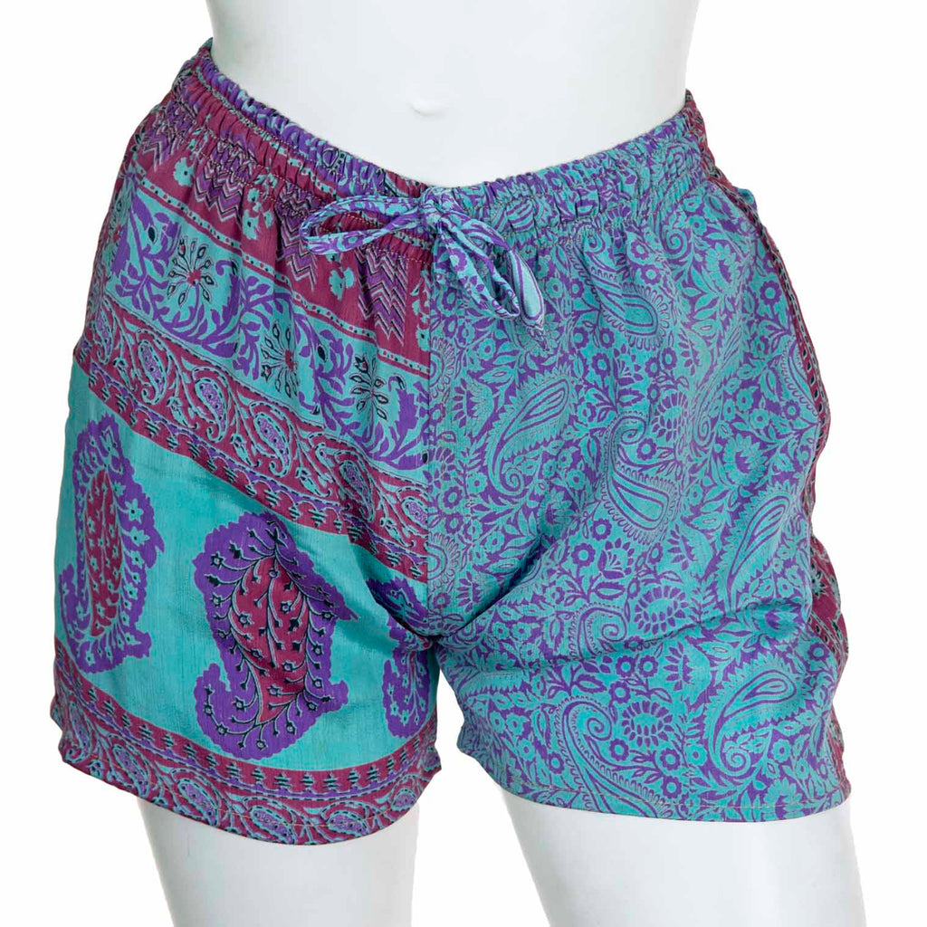 Recycled Sari Shorts-Siesta Crafts