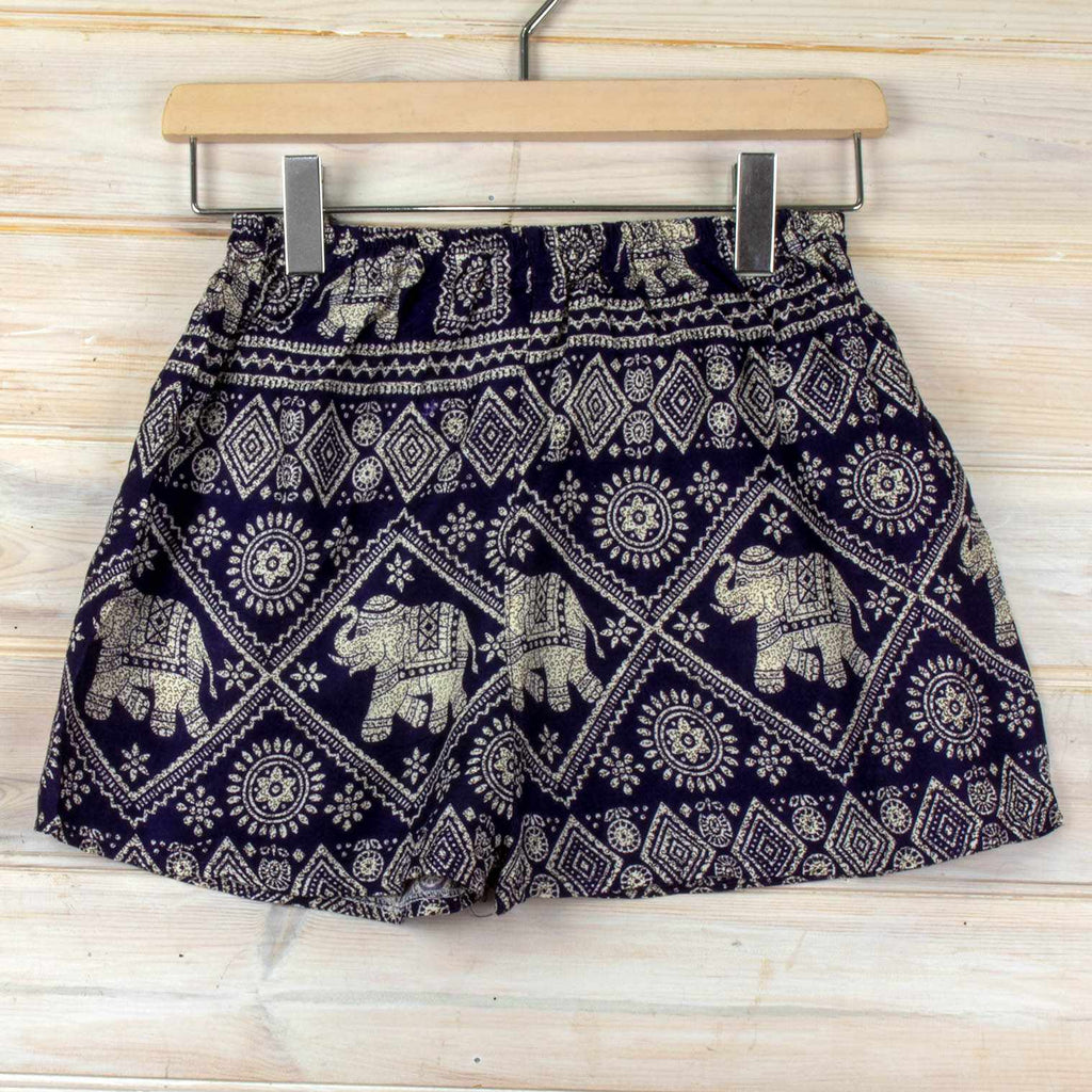 Thai Elephant Ladies Shorts-Siesta Crafts