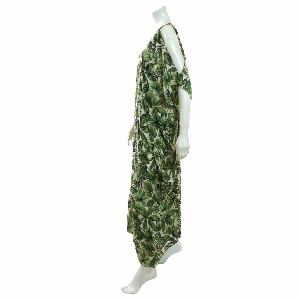 Jungle Print Split Sleeve Kaftan-Siesta Crafts