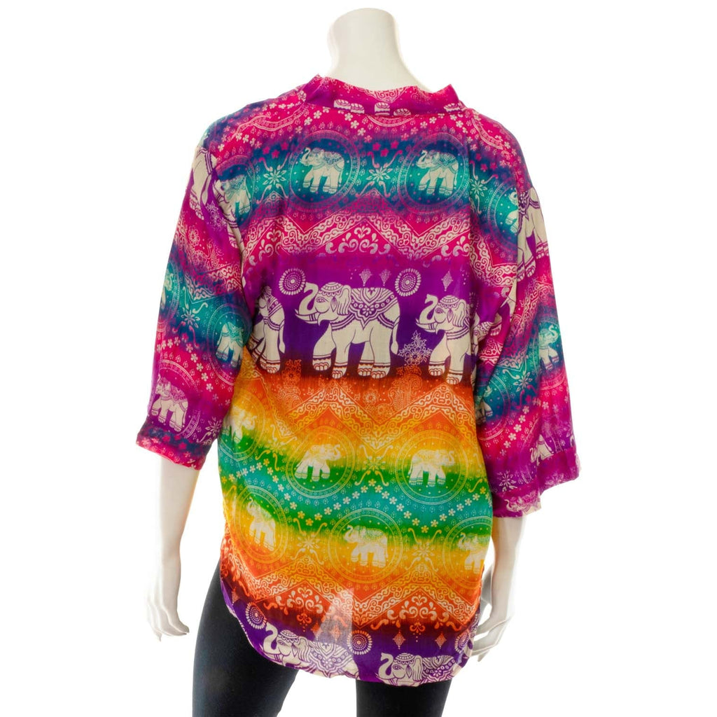 Rainbow Elephant Shrug-Siesta Crafts