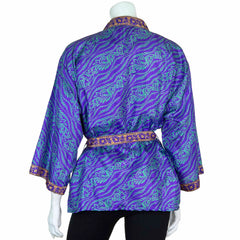 Short Recycled Sari Kimono-Siesta Crafts