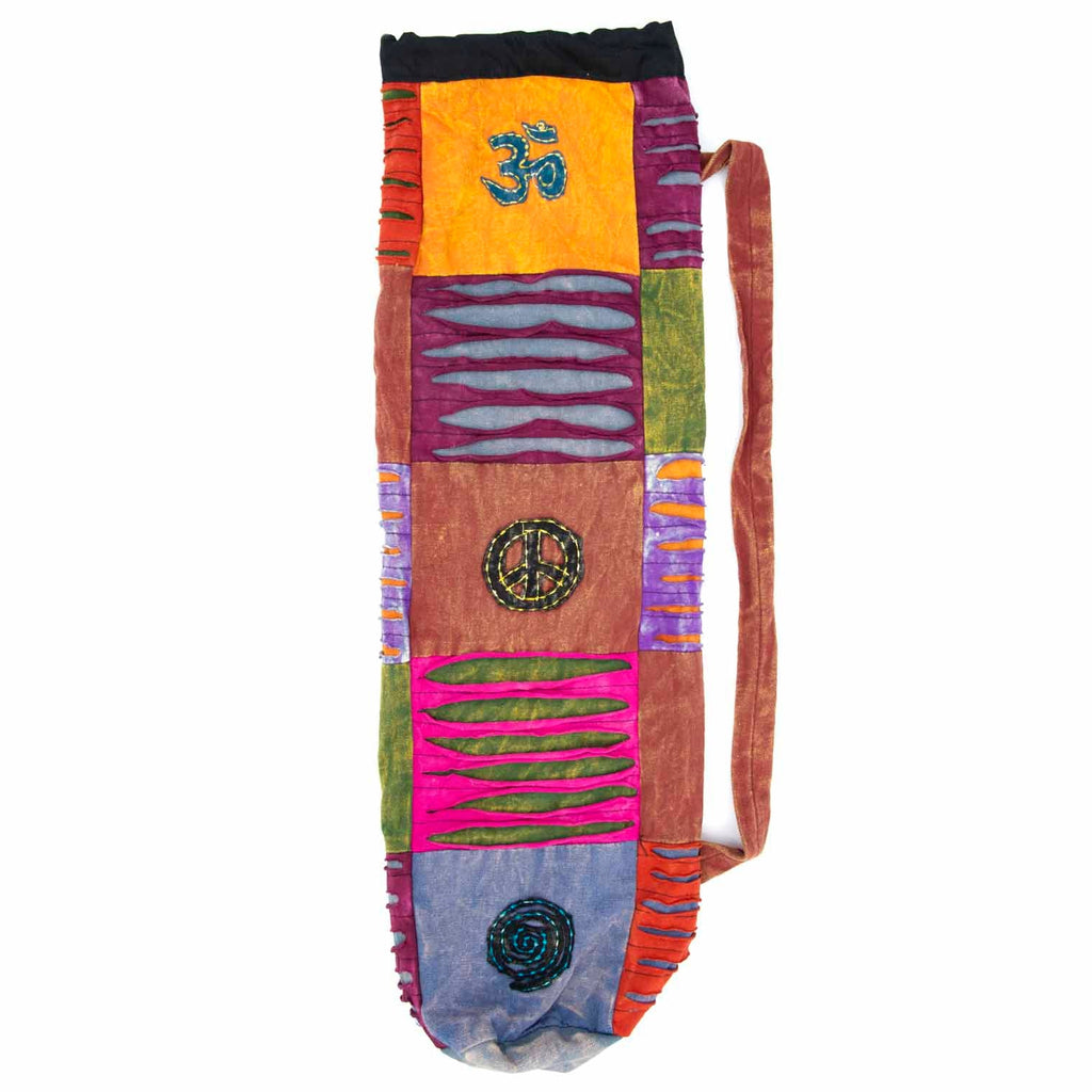Ripped Cotton Yoga Mat Bag-Siesta Crafts