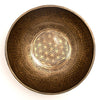 Flower of Life and Conch Etched Singing Bowl No.17-Siesta Crafts