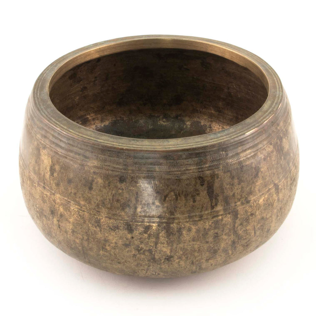 Antique Mani Singing Bowl No.43-Siesta Crafts