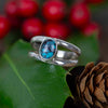 Turquoise Stone Nepalese Silver Ring-Siesta Crafts