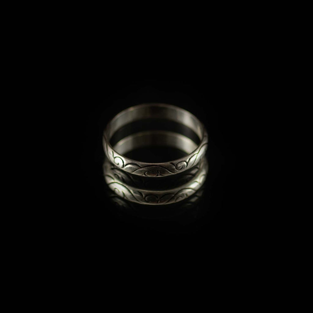 Carved Nepalese Silver Ring-Siesta Crafts