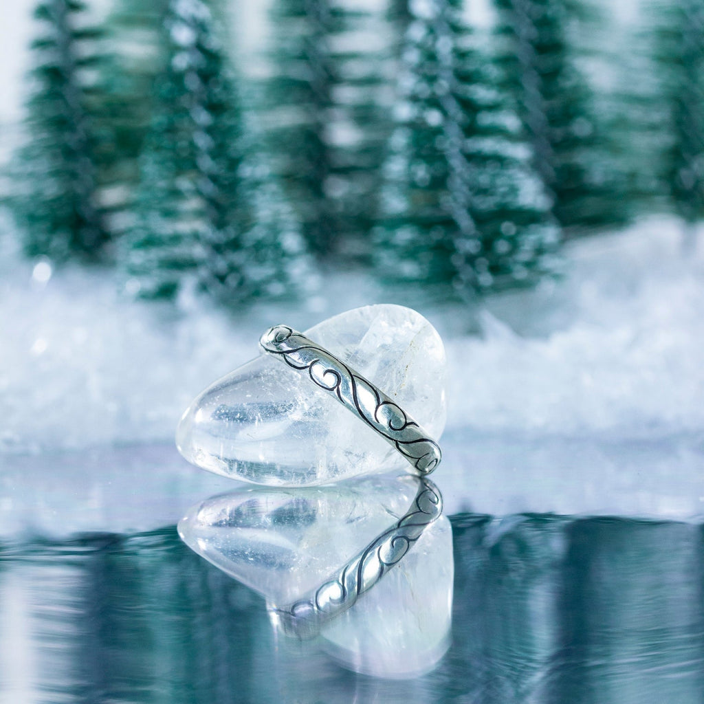 Carved Nepalese Silver Ring-Siesta Crafts