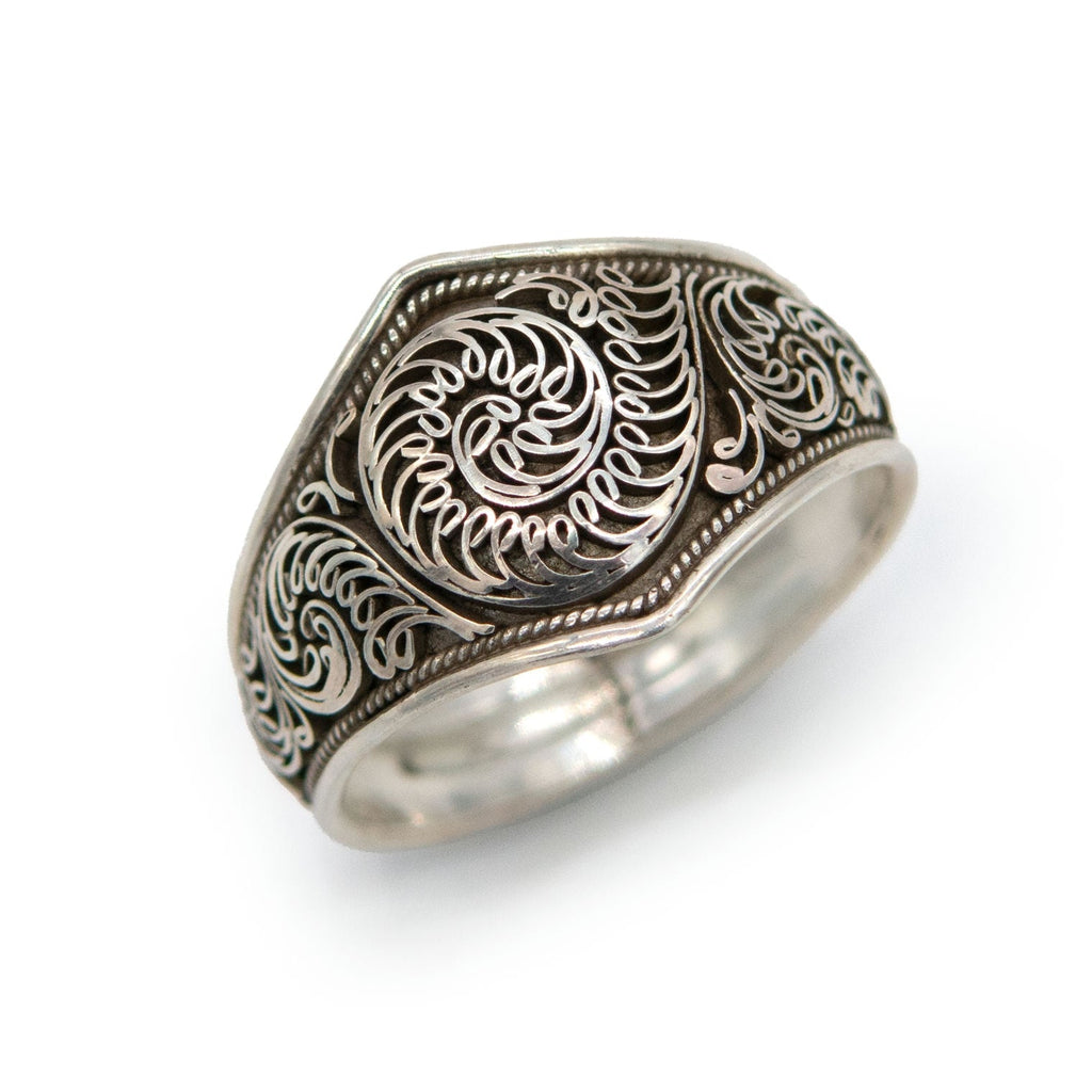 Filigree Nepalese Silver Ring-Siesta Crafts