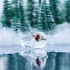 Garnet Stone Nepalese Silver Ring-Siesta Crafts