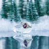 Garnet Spirals Nepalese Silver Ring-Siesta Crafts