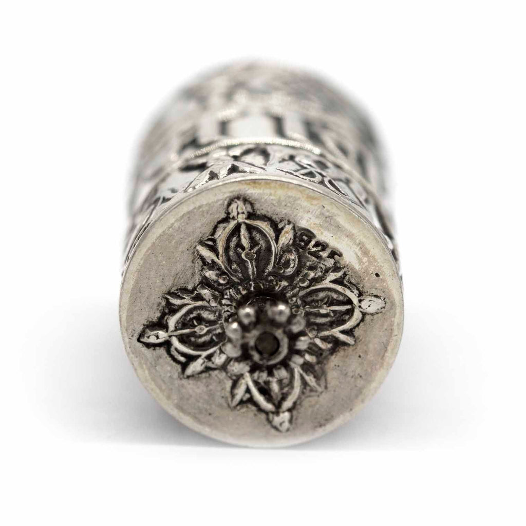 Prayer Wheel Nepalese Silver Pendant-Siesta Crafts