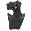 Endless Knot Tear Drop Silver Earrings-Siesta Crafts