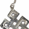 Blue Endless Knot Silver Earrings-Siesta Crafts