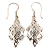 Endless Knot Cage Silver Earrings-Siesta Crafts