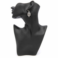 Endless Knot Cage Silver Earrings-Siesta Crafts