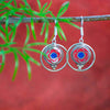 Metal Ring Earrings-Siesta Crafts