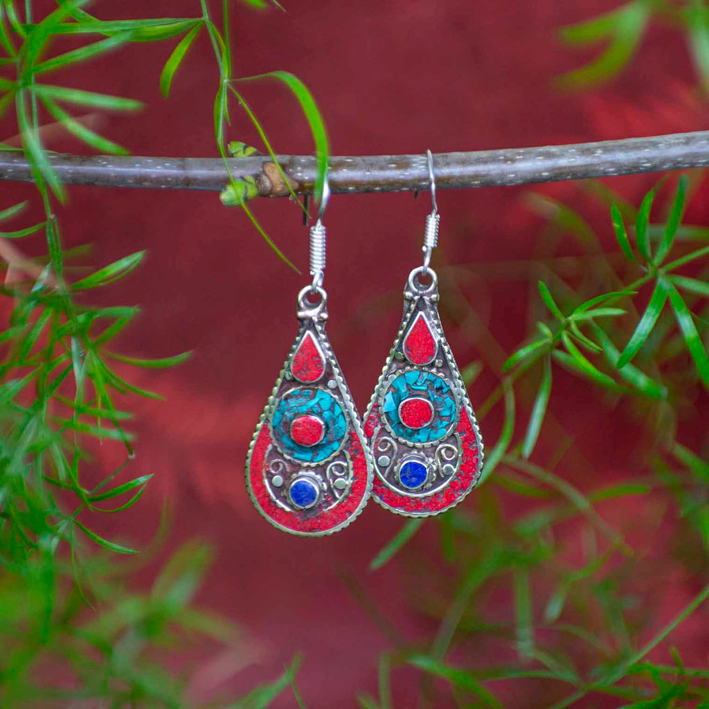 Elegant Tear Drop Earrings-Siesta Crafts