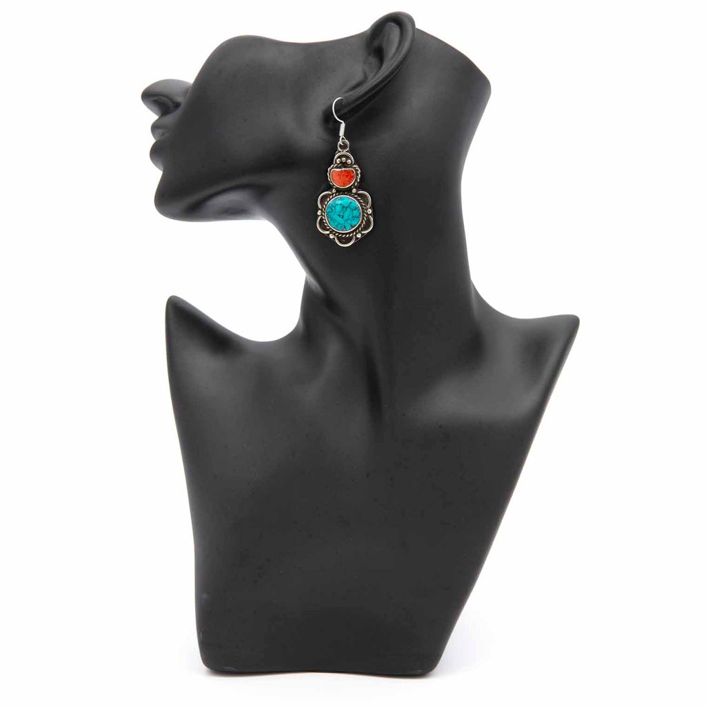 Alina Metal Earrings-Siesta Crafts