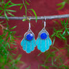 Cyan Fatima Earrings-Siesta Crafts