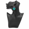Cyan Fatima Earrings-Siesta Crafts