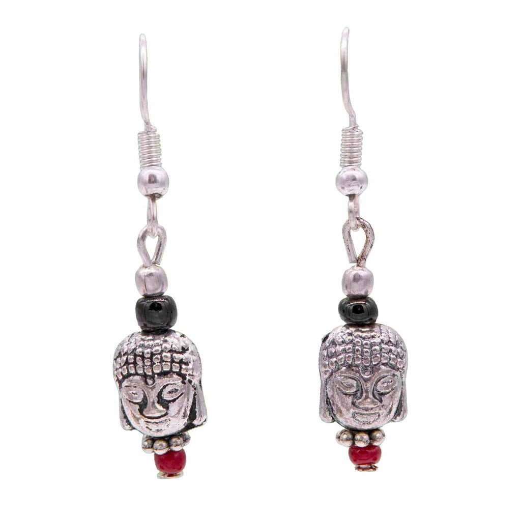 Nepalese Buddha Earrings-Siesta Crafts