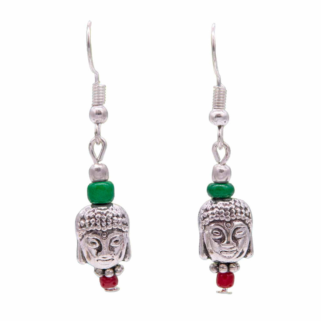 Nepalese Buddha Earrings-Siesta Crafts
