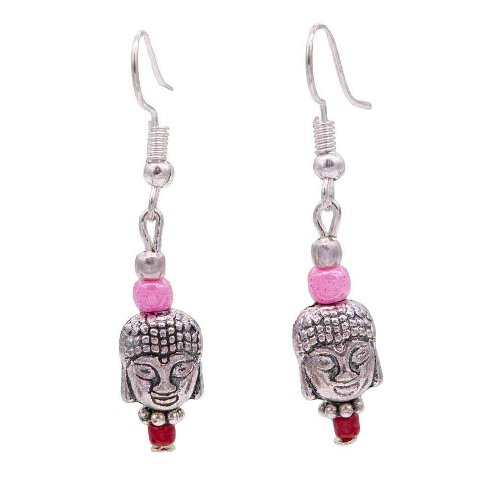 Nepalese Buddha Earrings-Siesta Crafts