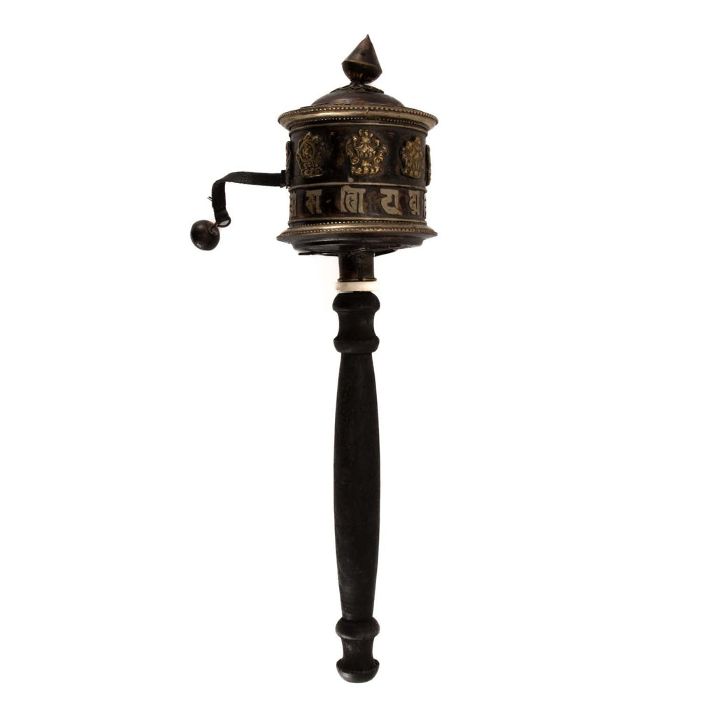 Antique Copper Prayer Wheel No.280-Siesta Crafts