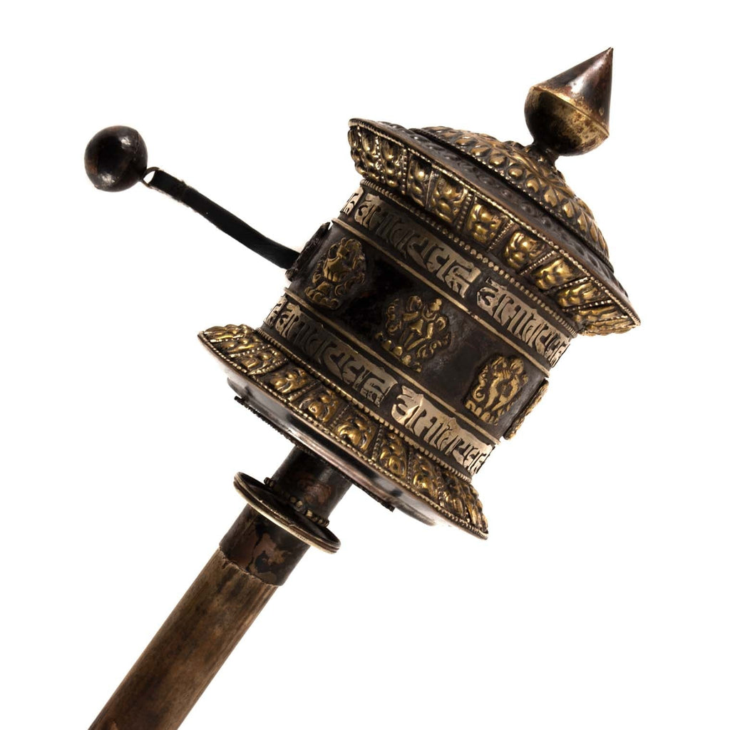 Special Copper Prayer Wheel No.298-Buddhism-Siesta Crafts