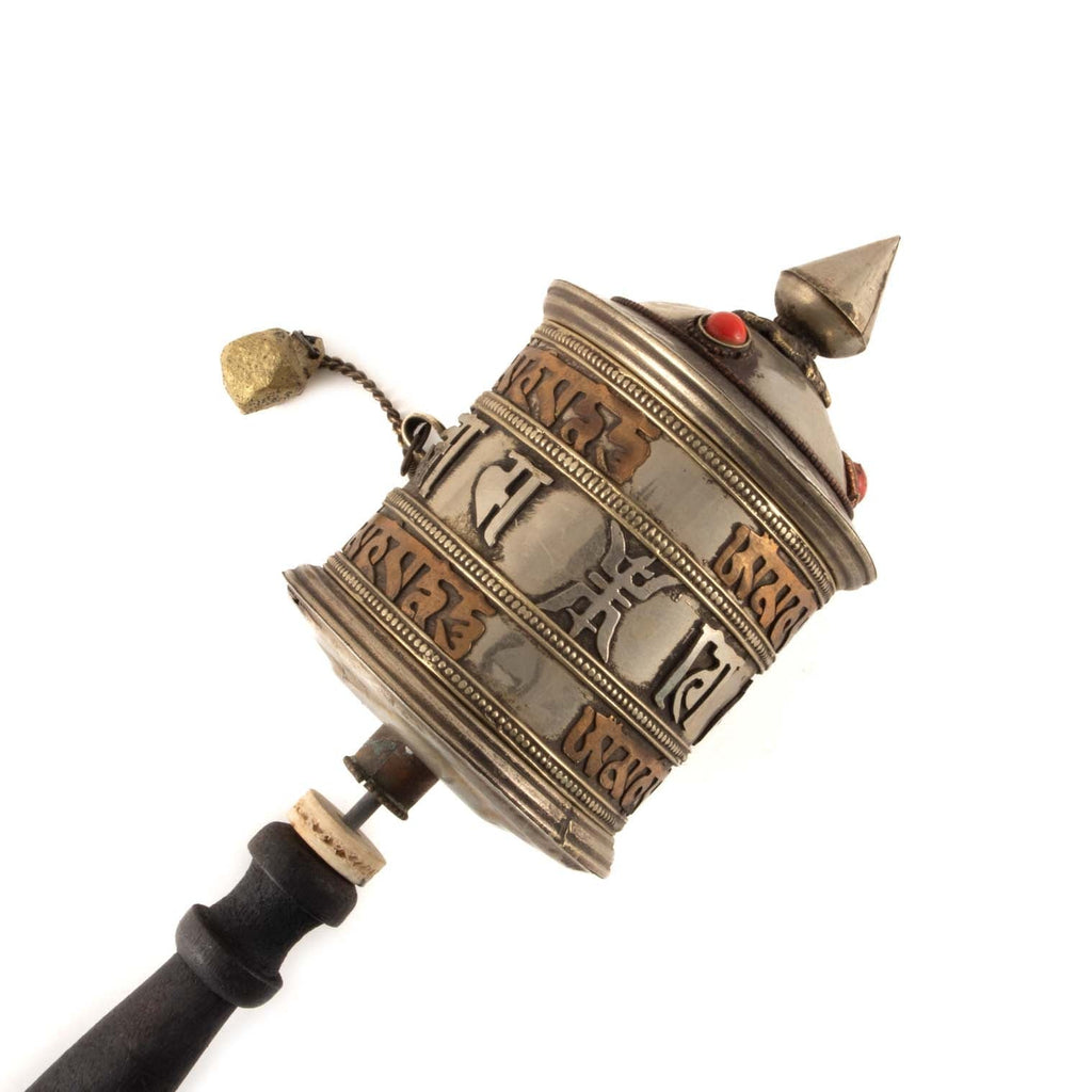 Special Copper Prayer Wheel No.297-Buddhism-Siesta Crafts