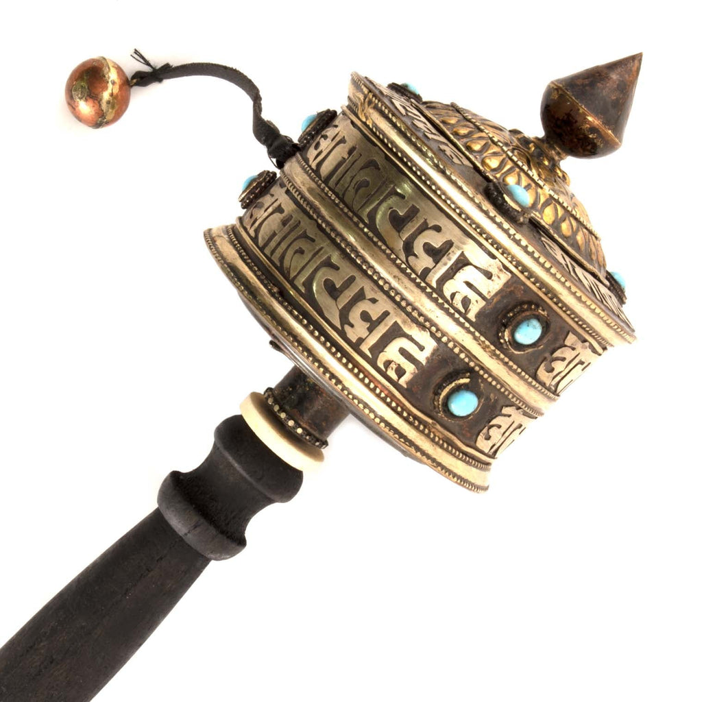Special Copper Prayer Wheel No.299-Buddhism-Siesta Crafts