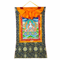 White Tara Thangka No 337-Siesta Crafts
