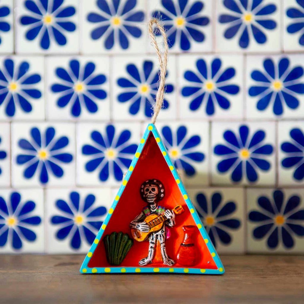 Guitar Player Retablo-Siesta Crafts