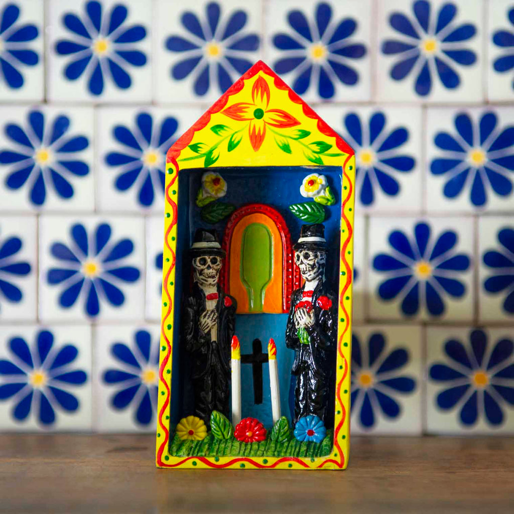 Tall Wedding Retablo - Two Grooms-Siesta Crafts